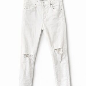 AGOLDE White Distressed Skinny Jeans – Size 25